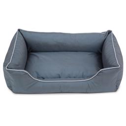 Paros Lux Hundsäng med Värme och Kyla Effekt i Kudden Grå LARGE